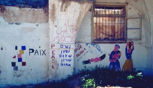Wandzeichnung in Yafo